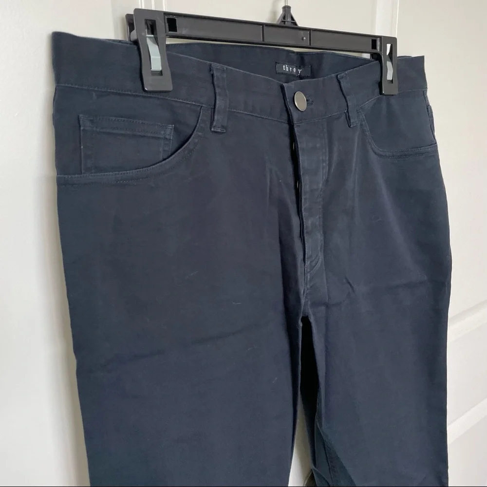 Theory Haydin Writer Pants Navy Blue